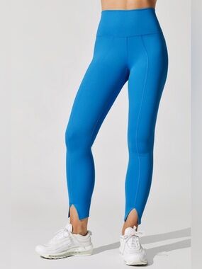 Carbon38 x Eleven by Venus Williams High-Waisted Split Leg 7/8 Legging Sky Acqua
